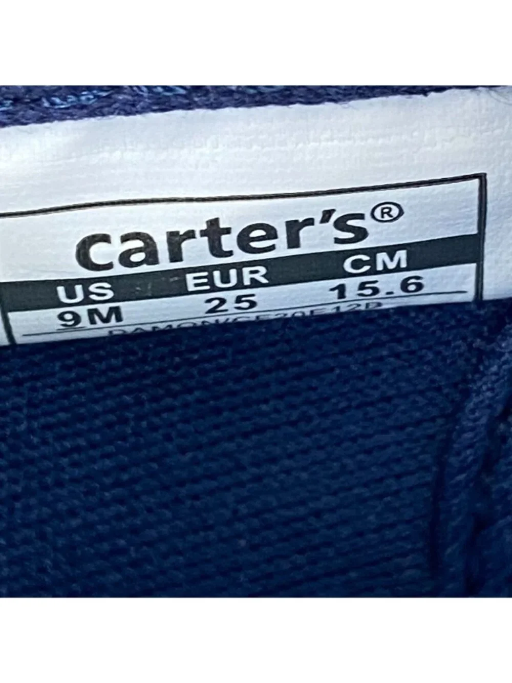 Carter's Unisex-Child Damon Sneaker Size 9M Blue Kids New